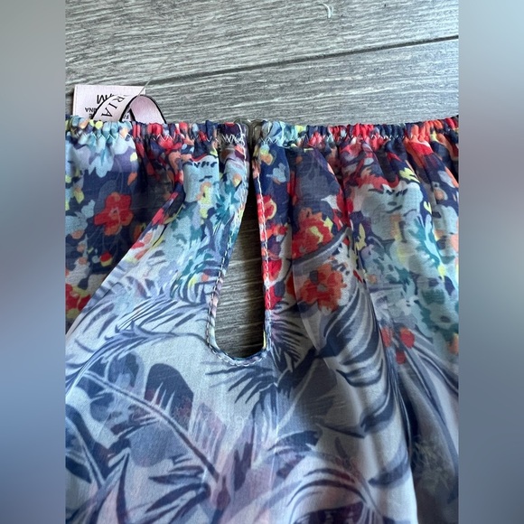 Victoria’s Secret Sheer Floral Lace Trim Kimono & Halter Dress Set Sz M & M / L - Picture 8 of 16